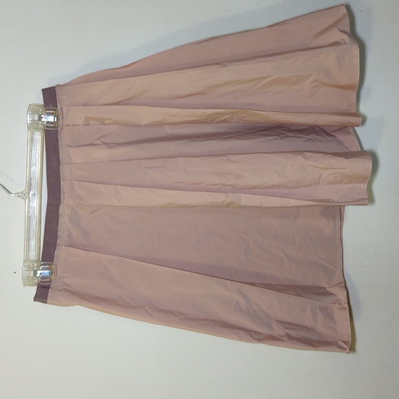 Jil Sander Navy Pink Pleated Knee-Length Skirt Women's Size EU 38 / US 6 - Picture 1 of 5